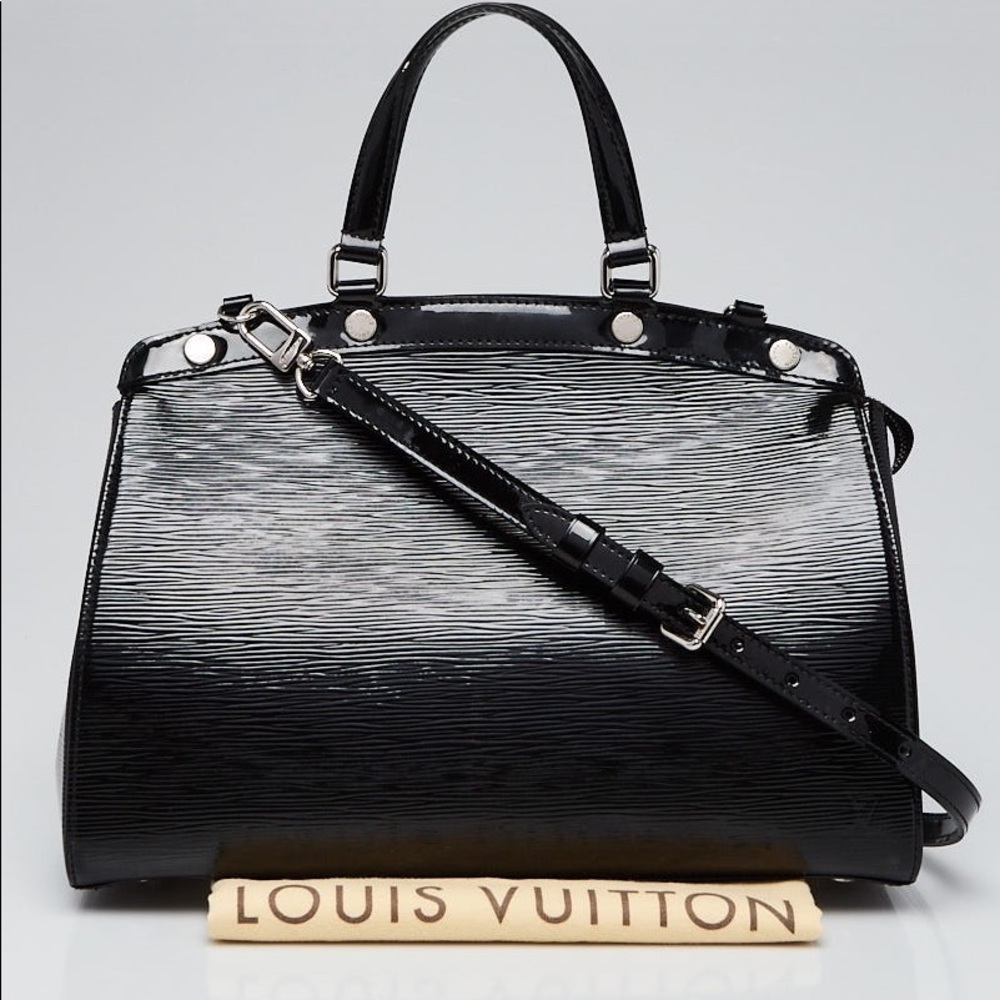 Louis Vuitton Black Electric Epi Leather Brea MM Bag